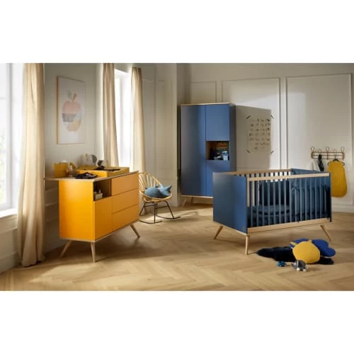 Sauthon Original Armoires Enfant Armoire 3 Portes 1 Niche 209x101x57cm Bleu 5 Sauthon Original Armoires Enfant Armoire 3 Portes 1 Niche 209x101x57cm Bleu – Image 3