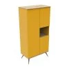 Sauthon Original Armoires Enfant Armoire 3 Portes 1 Niche 209x101x57cm Jaune -Armoires enfant Soldes armoire 3 portes 1 niche 209x101x57cm jaune