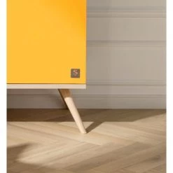 Sauthon Original Armoires Enfant Armoire 3 Portes 1 Niche 209x101x57cm Jaune -Armoires enfant Soldes armoire 3 portes 1 niche 209x101x57cm jaune 2