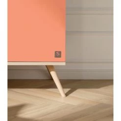 Sauthon Original Armoires Enfant Armoire 3 Portes 1 Niche 209x101x57cm Orange -Armoires enfant Soldes armoire 3 portes 1 niche 209x101x57cm orange 3