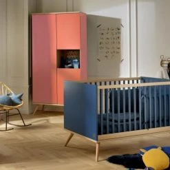 Sauthon Original Armoires Enfant Armoire 3 Portes 1 Niche 209x101x57cm Orange -Armoires enfant Soldes armoire 3 portes 1 niche 209x101x57cm orange 4