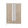Calicosy Armoires Enfant Armoire 3 Portes 1 Tiroir Effet Bois Enfant 136 X 195cm