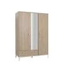 Galipette Armoires Enfant Armoire 3 Portes 1 Tiroir En Bois Imitation Chêne Blond 58cm -Armoires enfant Soldes armoire 3 portes 1 tiroir en bois imitation chene blond 58cm