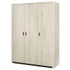 Altobuy Armoires Enfant Armoire 3 Portes 165cm Aspect Bois Blanchi -Armoires enfant Soldes armoire 3 portes 165cm aspect bois blanchi