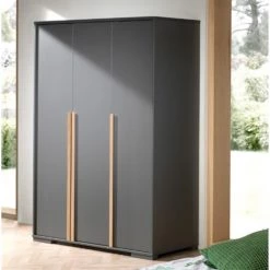 Vipack Armoires Enfant Armoire 3 Portes Anthracite -Armoires enfant Soldes armoire 3 portes anthracite 3