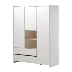Vipack Armoires Enfant Armoire 3 Portes Blanc