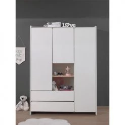 Vipack Armoires Enfant Armoire 3 Portes Blanc -Armoires enfant Soldes armoire 3 portes blanc 34