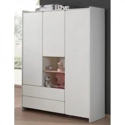 Vipack Armoires Enfant Armoire 3 Portes Blanc -Armoires enfant Soldes armoire 3 portes blanc 35