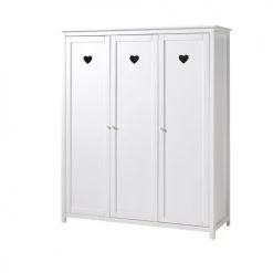 Vipack Armoires Enfant Armoire 3 Portes Blanc