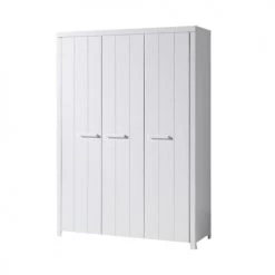 Vipack Armoires Enfant Armoire 3 Portes Blanc