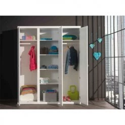 Vipack Armoires Enfant Armoire 3 Portes Blanc -Armoires enfant Soldes armoire 3 portes blanc 84