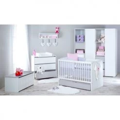 Little Sky By Klups Armoires Enfant Armoire 3 Portes Blanc Et Gris -Armoires enfant Soldes armoire 3 portes blanc et gris 3