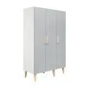 Bopita Armoires Enfant Armoire 3 Portes Blanc Gris 2 Bopita Armoires Enfant Armoire 3 Portes Blanc Gris -Armoires enfant Soldes armoire 3 portes blanc gris