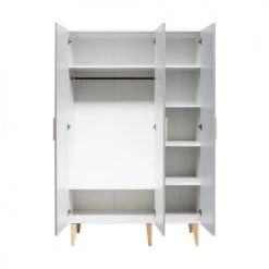 Bopita Armoires Enfant Armoire 3 Portes Blanc Gris -Armoires enfant Soldes armoire 3 portes blanc gris 2