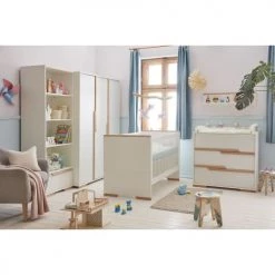 Pinio Armoires Enfant Armoire 3 Portes Blanc Naturel -Armoires enfant Soldes armoire 3 portes blanc naturel 13