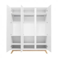 Bopita Armoires Enfant Armoire 3 Portes Blanc Naturel -Armoires enfant Soldes armoire 3 portes blanc naturel 2