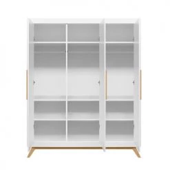 Bopita Armoires Enfant Armoire 3 Portes Blanc Naturel Naturel -Armoires enfant Soldes armoire 3 portes blanc naturel naturel 8