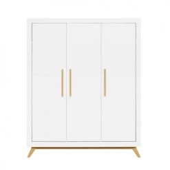 Bopita Armoires Enfant Armoire 3 Portes Blanc Naturel Naturel -Armoires enfant Soldes armoire 3 portes blanc naturel naturel 9