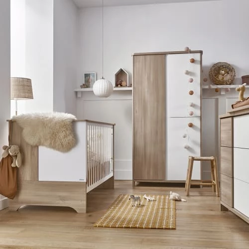 Galipette Armoires Enfant Armoire 3 Portes Chêne Blanc 4 Galipette Armoires Enfant Armoire 3 Portes Chêne Blanc – Image 2