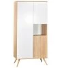 Sauthon Armoires Enfant Armoire 3 Portes Couleur Bois Et Blanc -Armoires enfant Soldes armoire 3 portes couleur bois et blanc