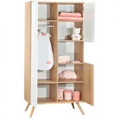 Sauthon Armoires Enfant Armoire 3 Portes Couleur Bois Et Blanc 8 Sauthon Armoires Enfant Armoire 3 Portes Couleur Bois Et Blanc -Armoires enfant Soldes armoire 3 portes couleur bois et blanc 2