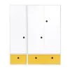 Wookids Armoires Enfant Armoire 3 Portes Façades Tiroirs Jaune 2 Wookids Armoires Enfant Armoire 3 Portes Façades Tiroirs Jaune -Armoires enfant Soldes armoire 3 portes facades tiroirs jaune