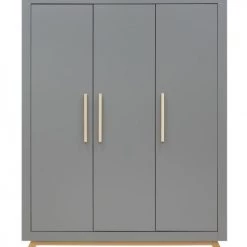 Bopita Armoires Enfant Armoire 3 Portes Gris