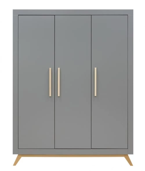 Bopita Armoires Enfant Armoire 3 Portes Gris 3 Bopita Armoires Enfant Armoire 3 Portes Gris