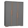 Pinio Armoires Enfant Armoire 3 Portes Gris Naturel 2 Pinio Armoires Enfant Armoire 3 Portes Gris Naturel -Armoires enfant Soldes armoire 3 portes gris naturel