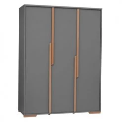 Pinio Armoires Enfant Armoire 3 Portes Gris Naturel