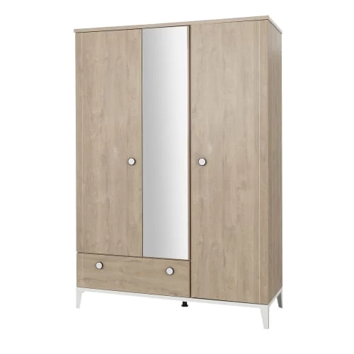 Galipette Armoires Enfant Armoire 3 Portes Naturel 5 Galipette Armoires Enfant Armoire 3 Portes Naturel – Image 3