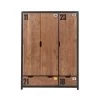 Vipack Armoires Enfant Armoire 3 Portes Noir Naturel 2 Vipack Armoires Enfant Armoire 3 Portes Noir Naturel -Armoires enfant Soldes armoire 3 portes noir naturel