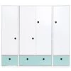 Wookids Armoires Enfant Armoire 4 Portes Bleu Ciel -Armoires enfant Soldes armoire 4 portes bleu ciel 5