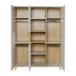 Quax Armoires Enfant Armoire 4 Portes Gris -Armoires enfant Soldes armoire 4 portes gris 1