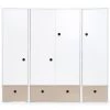 Wookids Armoires Enfant Armoire 4 Portes Gris Chaud 1 Wookids Armoires Enfant Armoire 4 Portes Gris Chaud -Armoires enfant Soldes armoire 4 portes gris chaud
