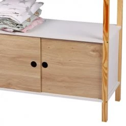 Wadiga Armoires Enfant Armoire Avec Portes Coulissantes Et étagère -Armoires enfant Soldes armoire avec portes coulissantes et etagere 2