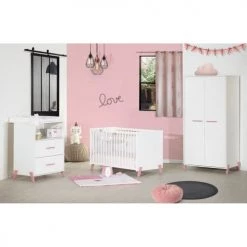 BabyPrice Armoires Enfant Armoire Bébé 2 Portes 175x88x56cm En Bois Blanc 7 BabyPrice Armoires Enfant Armoire Bébé 2 Portes 175x88x56cm En Bois Blanc -Armoires enfant Soldes armoire bebe 2 portes 175x88x56cm en bois blanc 10