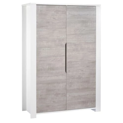 Sauthon Armoires Enfant Armoire Bébé 2 Portes 191x130x58cm En Bois Blanc 3 Sauthon Armoires Enfant Armoire Bébé 2 Portes 191x130x58cm En Bois Blanc