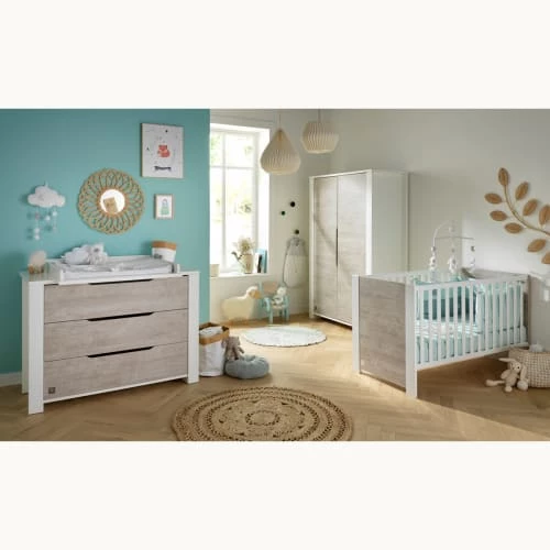 Sauthon Armoires Enfant Armoire Bébé 2 Portes 191x130x58cm En Bois Blanc 5 Sauthon Armoires Enfant Armoire Bébé 2 Portes 191x130x58cm En Bois Blanc – Image 3
