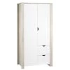 Sauthon Armoires Enfant Armoire Bébé 2 Portes 193x99x57cm En Bois Blanc -Armoires enfant Soldes armoire bebe 2 portes 193x99x57cm en bois blanc
