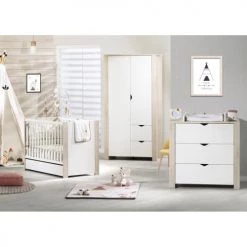 Sauthon Armoires Enfant Armoire Bébé 2 Portes 193x99x57cm En Bois Blanc 7 Sauthon Armoires Enfant Armoire Bébé 2 Portes 193x99x57cm En Bois Blanc -Armoires enfant Soldes armoire bebe 2 portes 193x99x57cm en bois blanc 2