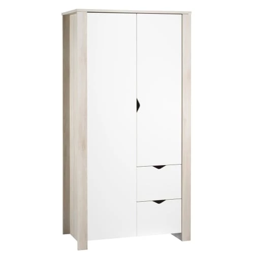 Sauthon Armoires Enfant Armoire Bébé 2 Portes 193x99x57cm En Bois Blanc 3 Sauthon Armoires Enfant Armoire Bébé 2 Portes 193x99x57cm En Bois Blanc