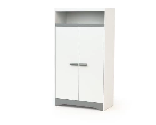 AT4 Armoires Enfant Armoire Blanc Et Gris 3 AT4 Armoires Enfant Armoire Blanc Et Gris