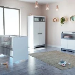 AT4 Armoires Enfant Armoire Blanc Et Gris 10 AT4 Armoires Enfant Armoire Blanc Et Gris -Armoires enfant Soldes armoire blanc et gris 3