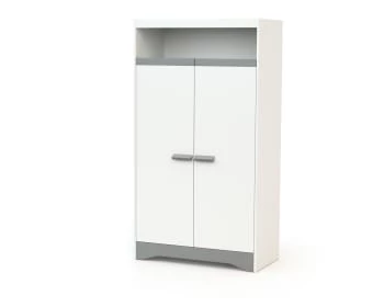 AT4 Armoires Enfant Armoire Blanc Et Gris 7 AT4 Armoires Enfant Armoire Blanc Et Gris – Image 5