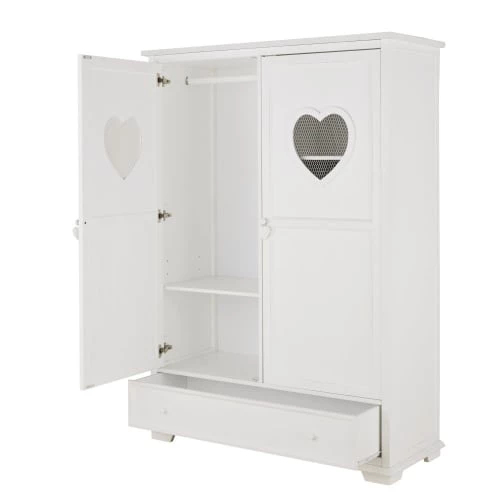 Maisons Du Monde Armoires Enfant Armoire Blanche 2 Portes 1 Tiroir 6 Maisons Du Monde Armoires Enfant Armoire Blanche 2 Portes 1 Tiroir – Image 4