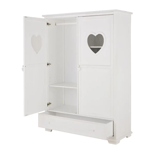 Maisons Du Monde Armoires Enfant Armoire Blanche 2 Portes 1 Tiroir 4 Maisons Du Monde Armoires Enfant Armoire Blanche 2 Portes 1 Tiroir – Image 2