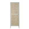 Maisons Du Monde Armoires Enfant Armoire Bonnetière Verte Et Cannage En Rotin