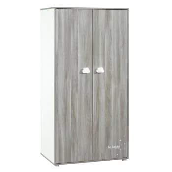 BabyPrice Armoires Enfant Armoire Chambre 2 Portes 168x85x57cm En Bois Gris Foncé 6 BabyPrice Armoires Enfant Armoire Chambre 2 Portes 168x85x57cm En Bois Gris Foncé – Image 4