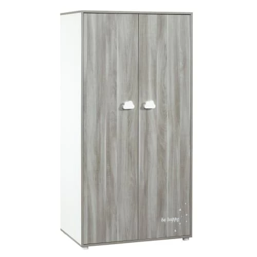BabyPrice Armoires Enfant Armoire Chambre 2 Portes 168x85x57cm En Bois Gris Foncé 3 BabyPrice Armoires Enfant Armoire Chambre 2 Portes 168x85x57cm En Bois Gris Foncé